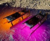 Schlitten mit Licht